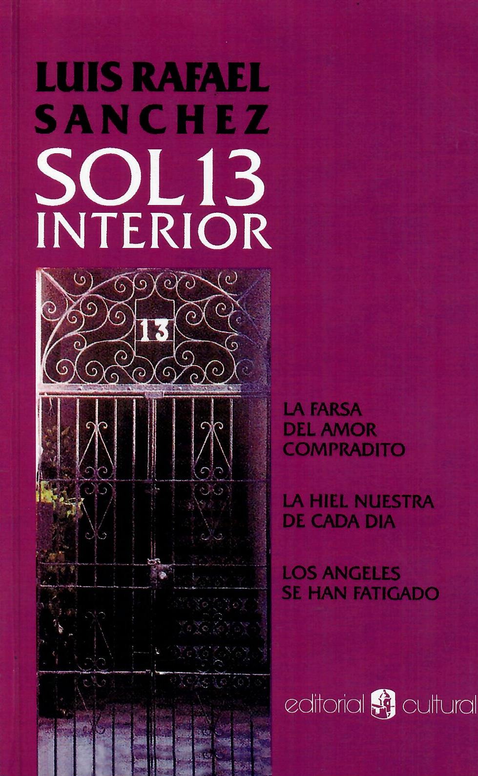SOL 13 INTERIOR - Luis Rafael Sánchez